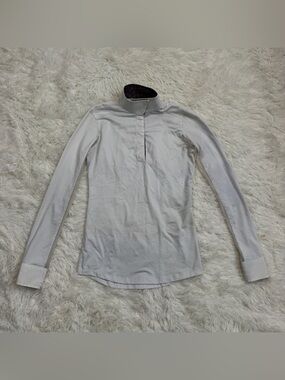 Women’s XS White Essex Classics Long Sleeve Horseback Riding Show Shirt